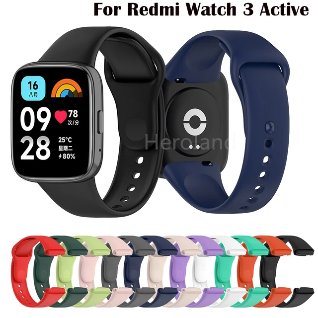 Fashion Silicone WatchBand For Redmi Watch 3 Active SmartWatch Strap  Wristbands Bracelet For Redmi Watch 3