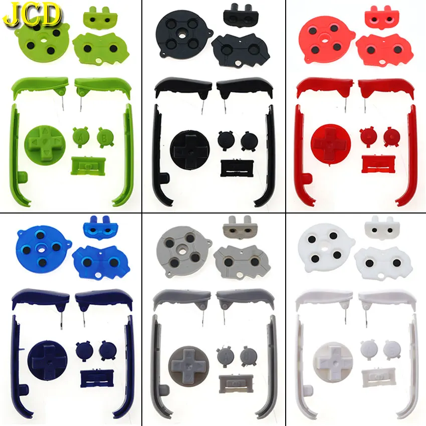 

JCD Silicone Rubber Conductive Button & Colorful Plastic D Pads A B Power ON OFF Buttons Keypads For Gameboy Advance GBA