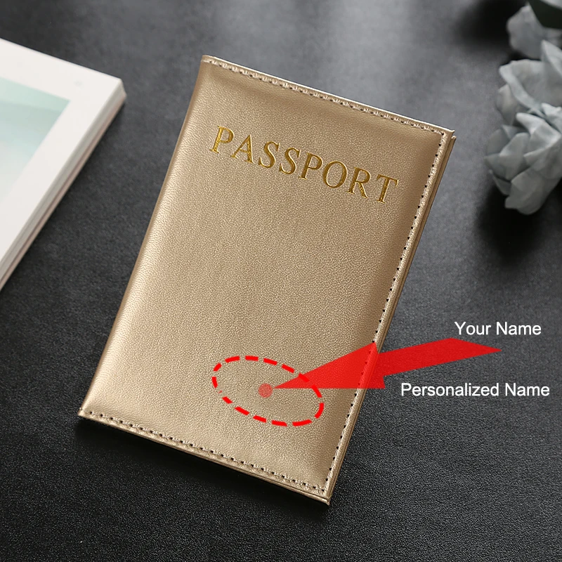 Customized Pink Passport Cover for Women – Personalized Travel Accessory for Weddings and Special Occasions