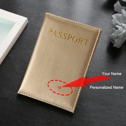 Customized Pink Passport Cover for Women - Personalized Travel Accessory for Weddings and Special Occasions (Gold Personalized)