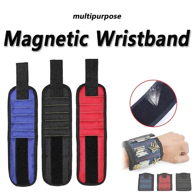 Magnetic Wristband Tool Holder for DIY and Workshop Use