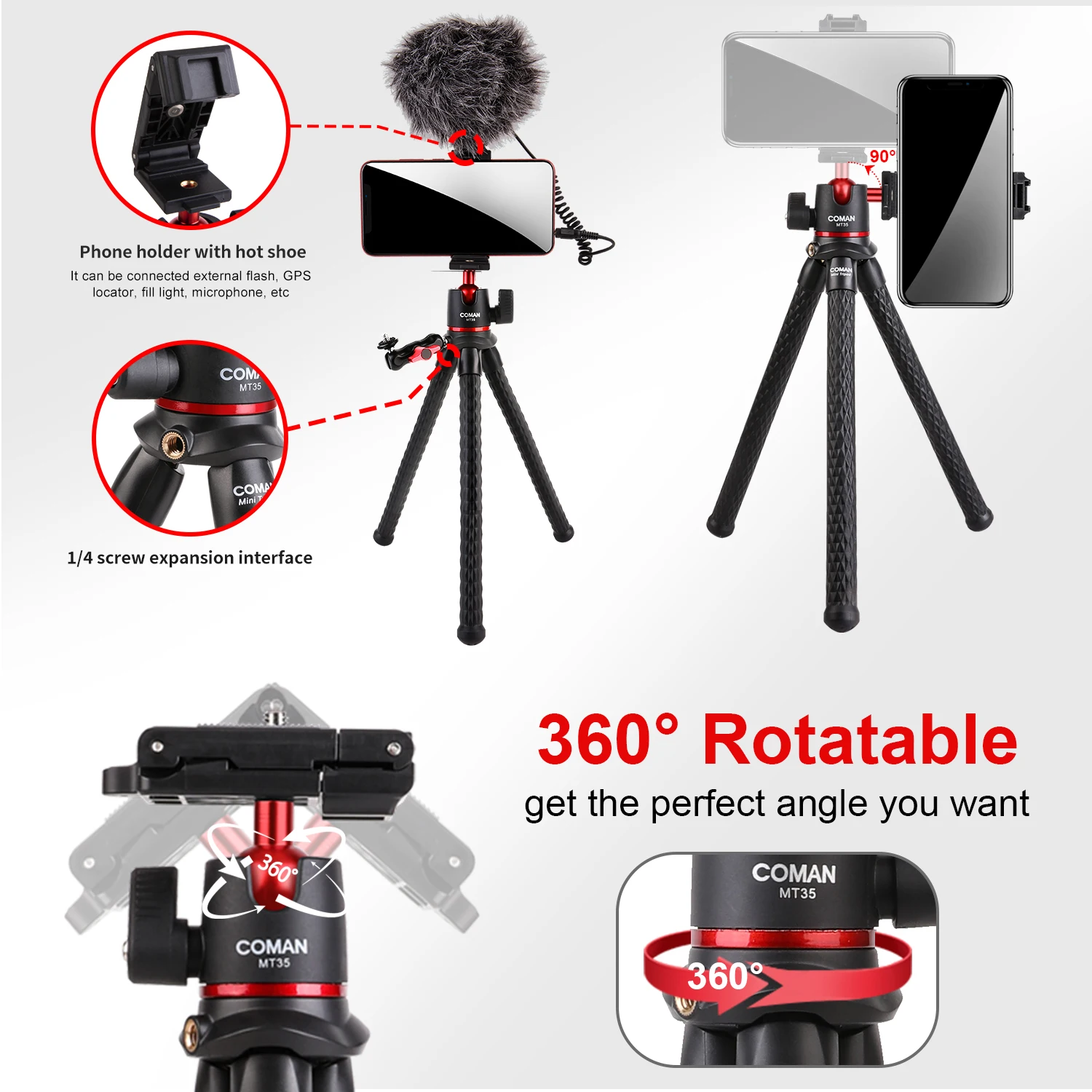 Flexible Tripod Phone Tripod Argos Camera Tripod Iphone Tripod