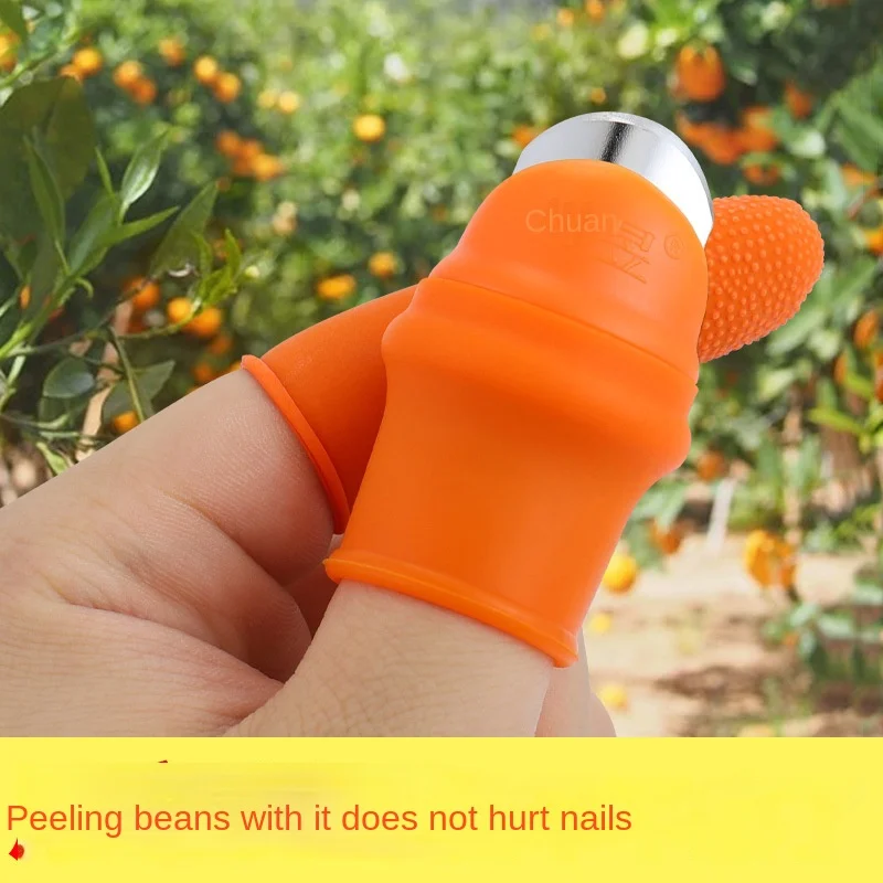 Gardening Silicone Thumb Knife Harvesting Tool, Separator Finger Plant Fruit Picking Knife Garden Tool