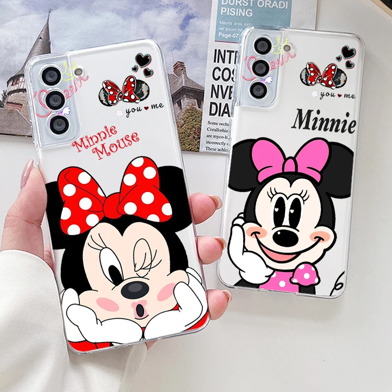 

Anime Minnie Mickey Hot Art For Samsung Galaxy S23 S22 S21 S20 FE S10 S10E S9 Plus Ultra Pro Lite 5G Transparent Phone Case