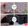 5Pcs Clear PET Seeding Pot Plant Growing and Gardening Supplies with Transparent Design Indoor Outdoor Gardening 5