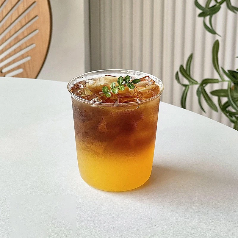 Kahve Fincanı Kıvrılmış Latte Bardak Ev Cam Drinkware Suyu Süt Basit Kupa Şeffaf Su Şişeleri Züccaciye Bardak Coffeeware