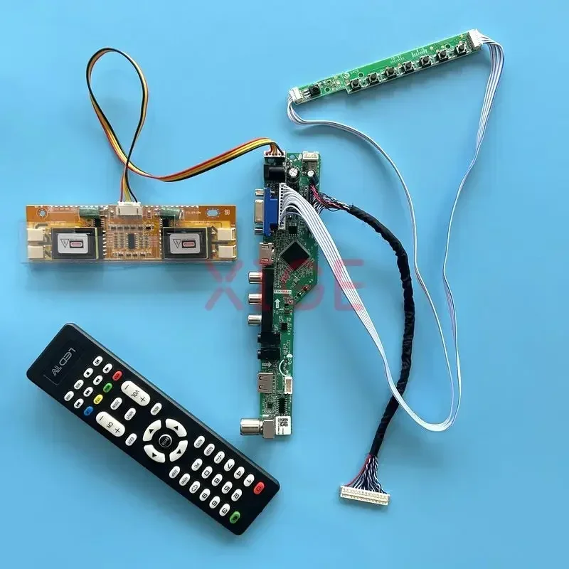 

Плата контроллера для HSD190MGW1 SVA190WX1 TMS190WX1, плата LVDS 30-контактного аналогового ТВ 1440*900 4CCFL, комплект «сделай сам», ИК + USB + AV + HDMI + ЖК дисплей VGA