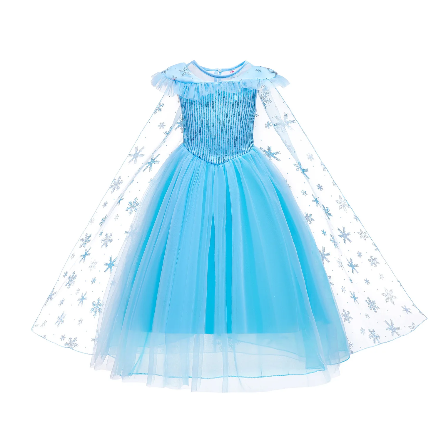 thumbnail image 1 of Disfraz de princesa Disney para niña, vestido de Frozen, Elsa, Anna, Bella, Blancanieves, Ariel, fiesta de cumpleaños, 2-12 años, 1 of 5