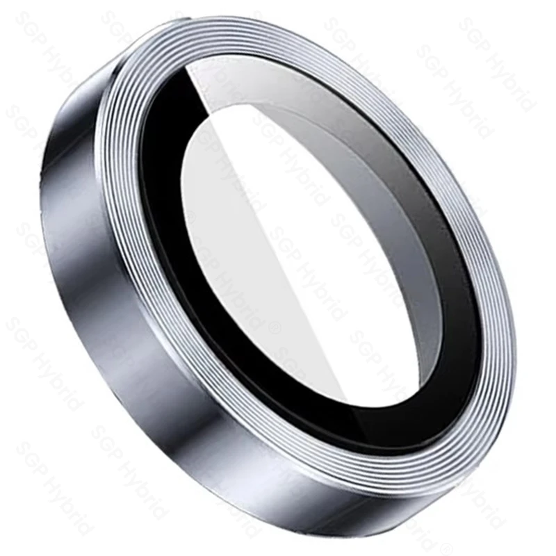 Enhanced Metal Ring Case with Tempered Glass Back and Camera Protector