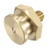 Uxcell Brass Push Button Grease Oil Cup M6x1 Male Thread Ball Oiler for Lubrication System 3