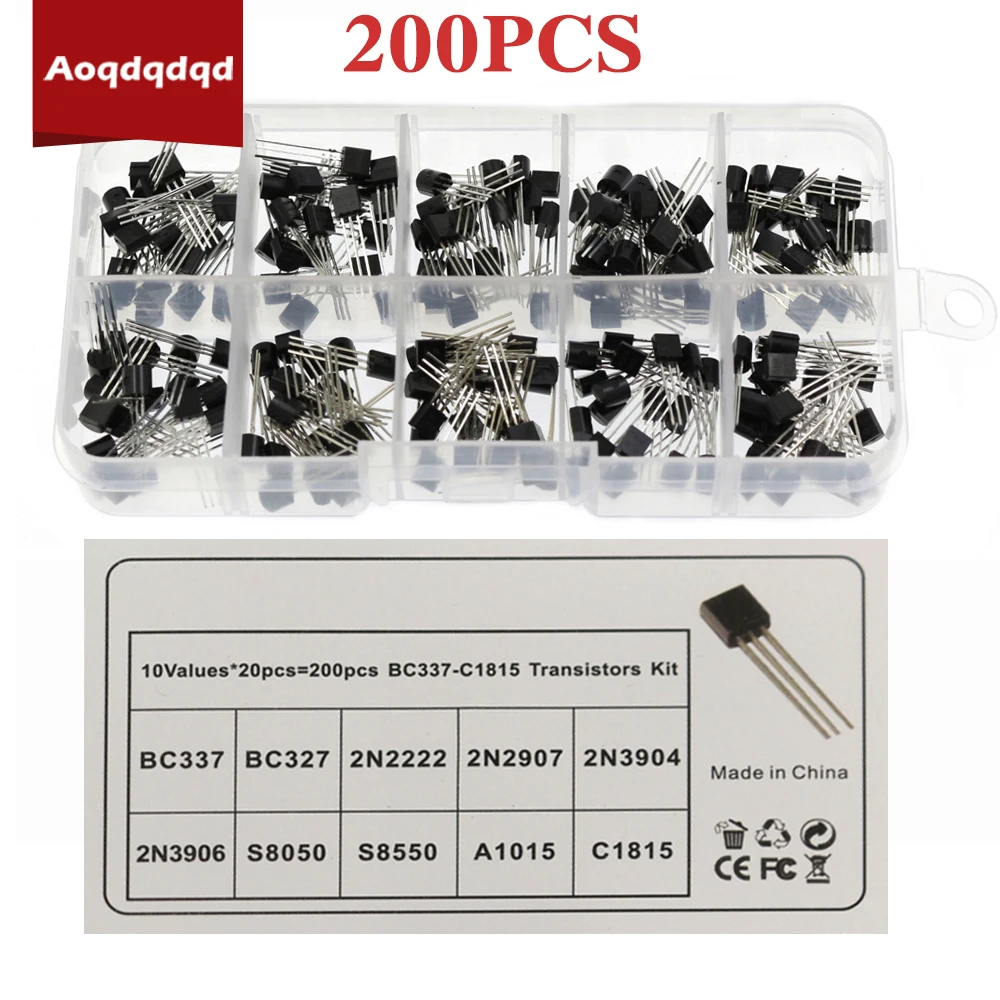 200PCSBJTTransistorBC327BC3372N22222N29072N39042N3906S8050