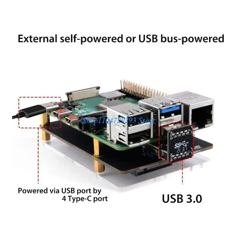 Y2GD X862 V2.0 NGFF 2280 SSD 확장 보드(RaspberryPi 4 성능용)