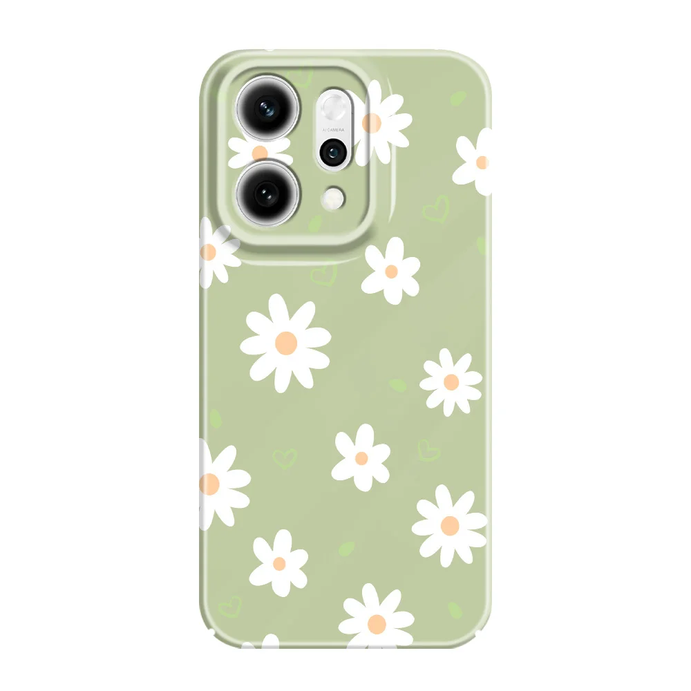Tender Daisy Design Hard Phone Case with Film Cover