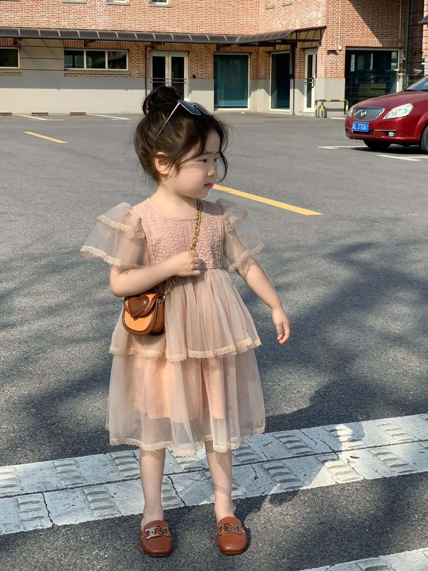 

Kids Summer New Girls Lace Fluffy Dress Princess Dress Baby Girl Dress Toddler Girl Clothes