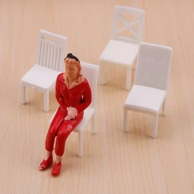 1:30 architecture model of indoor chair doll house toys recreational office model 4