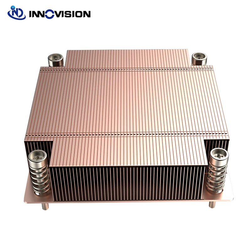 Fanless Cpu Cooler Passivo para Intel Lga1700 78x78 mm Espaçamento do Buraco 200w Tdp Novo 1u - Imagem 5