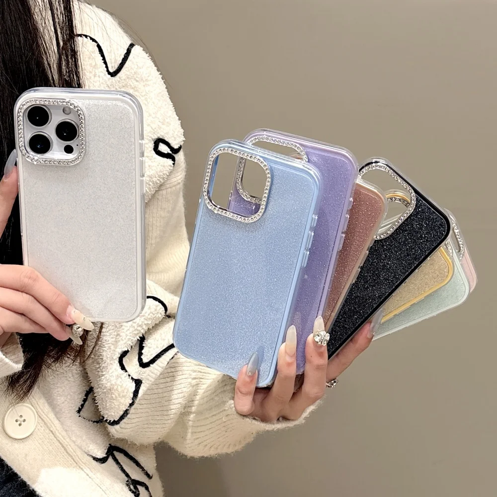 Luxury Shiny Diamond Glitter Glossy Shockproof Bumper Case