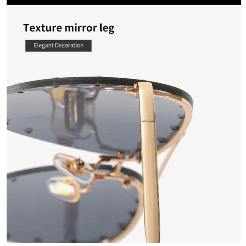 Occhiali Da Sole Da Uomo Con Lenti In Nero Specchiato - Foto 8