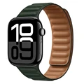 Leather-Ink green