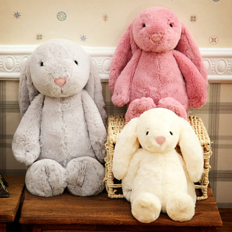 

Size 40cm/50cm Pillow Long Ear Rabbit Plush Toy Cartoon Animal Cute Stuffed Doll Girl Friend Birthday Gift Christmas Present