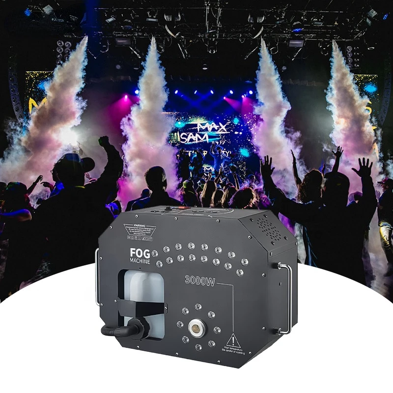 나이트 클럽용 리모컨 무대 연기 안개 기계, Dmx512, 3000W