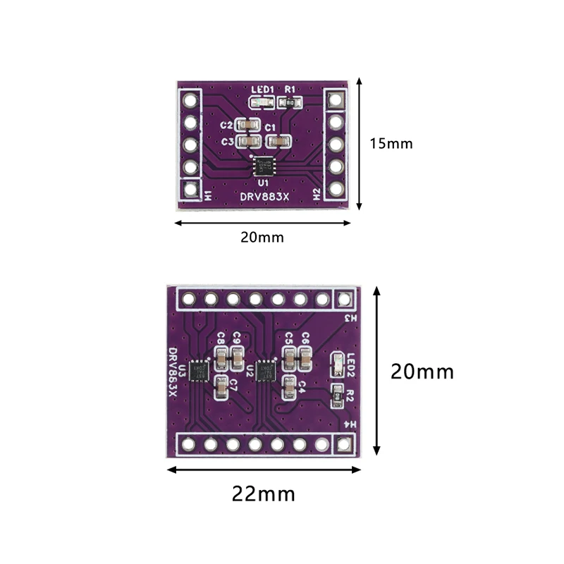 DRV8837 1 Channel and 2 Channels DC H-Bridge Motor Driver Module 1.8A Stepper Motor Driver Boards