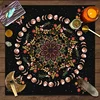 1PC Moonlight Flower Tarot Card Table Cloth, Altar Card Mat, Witchcraft Astrology Supplies Decorative Card Mat 3