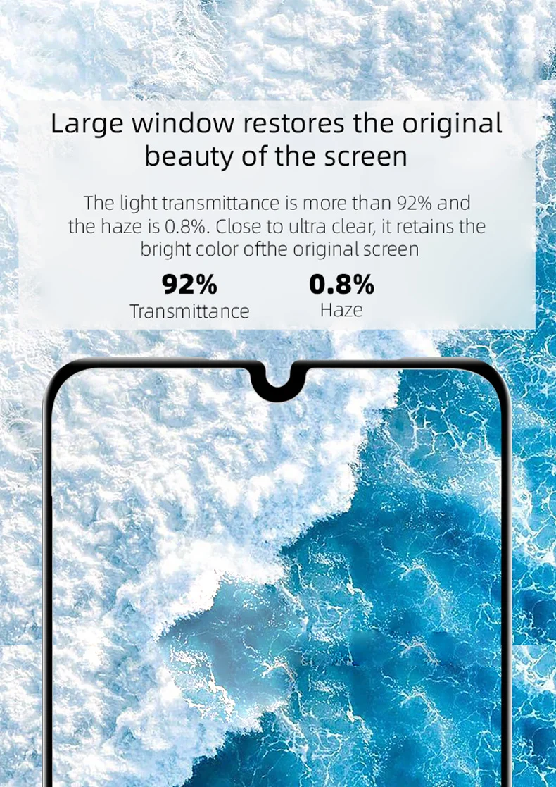 9D Schutz Glas Für Xiaomi Redmi Hinweis 7 8 8T 9 9S 10 Pro Gehärtetes Screen Protector 7A 8A 9A 9C Sicherheit Film – Detail 6