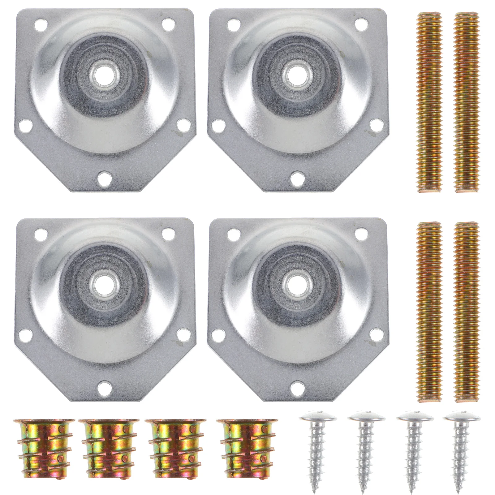 

Монтажные пластины Doitool для ножек мебели, крепежные пластины для ножек мебели, Т-образная пластина, крепежные болты для ножек дивана M8, крепежные болты, Конвертеры, винты