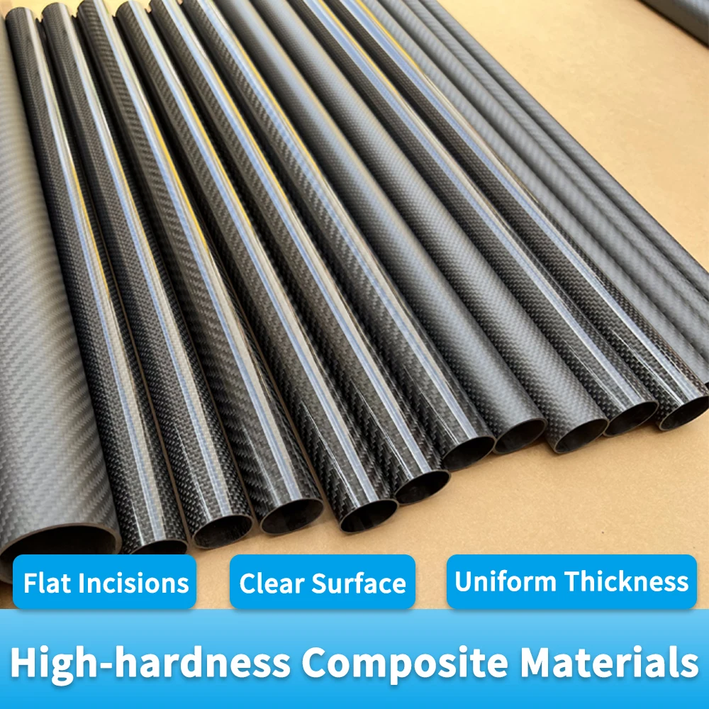 트윌 매트 탄소 섬유 튜브, 드론 액세서리, 3k 탄소 섬유 튜브, OD18 20 21 22 23 24 25 26 27 28 29 30 32 35mm 길이 1000mm