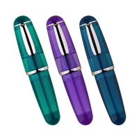 New MOONMAN Q1 Fountain Pens Mini Pocket-Size Acrylic Transparent muilticolor ink pen EF/F Nib Portable Office School stationery 1
