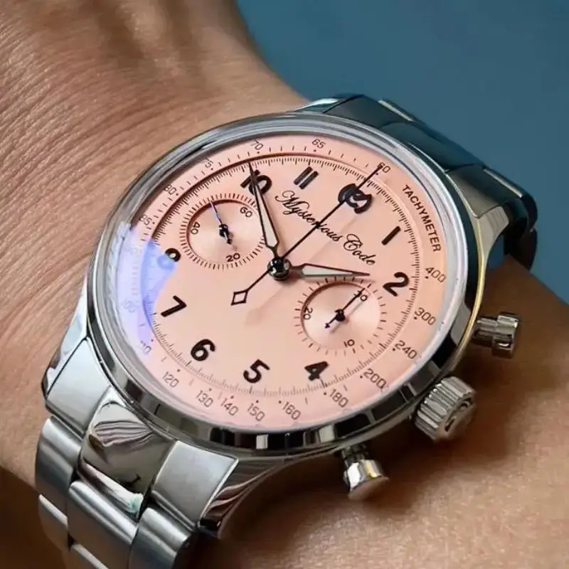 

Mysterious Code Retro Air Force 1963 Chronograph Pilots ST1901 Movement Military Watches For Men 40mm Mechanical Wristwatches