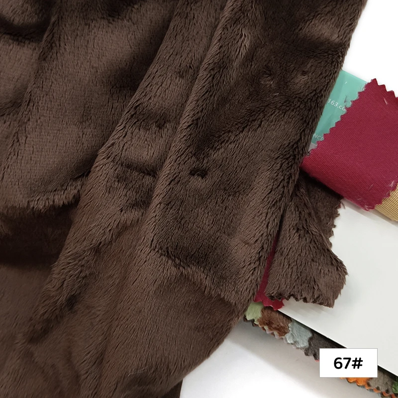 Handmade Short Pile Plush Fabric for DIY Projects and Home Decor