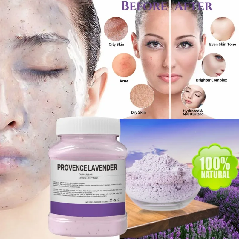 DIY Jelly Mask Powder for Facials,Face Lavender Aloe Vera Soothing Peel