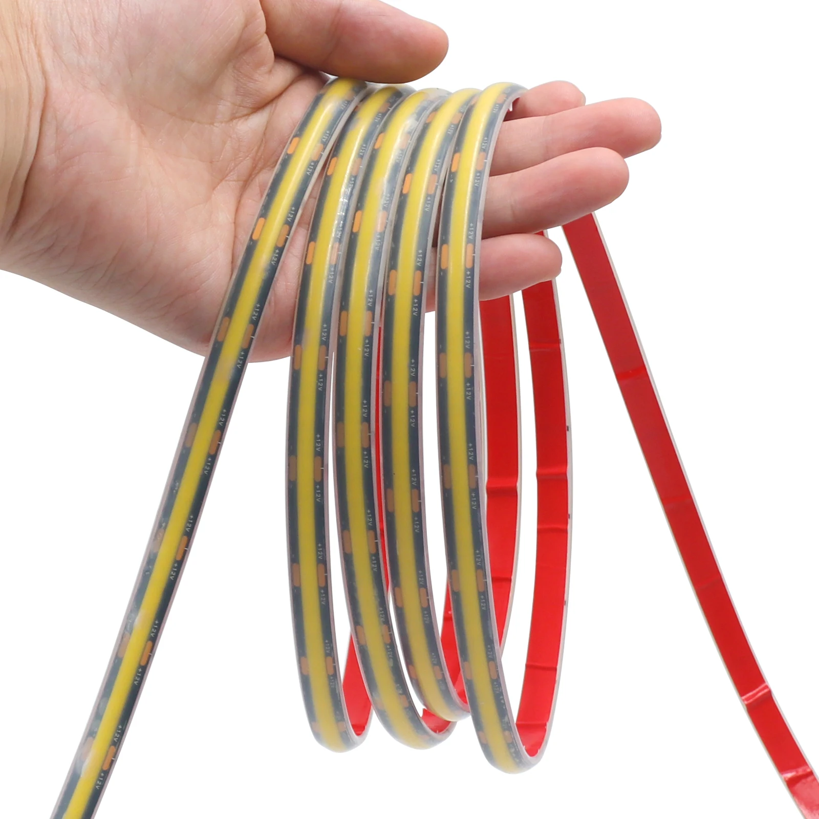 12V 24V COB LED Strip Light DC 320LEDs/M High Density Flexible IP68 Waterproof Outdoor COB S9e24d23bfdec4f73a3705c0b436d02e4Q