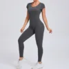 Yoga Set Sexy Backless One-piece Suit Female Rompers Quick Dry Yoga Clothing Workout Bodysuits Flared Sports Jumpsuit Women 5