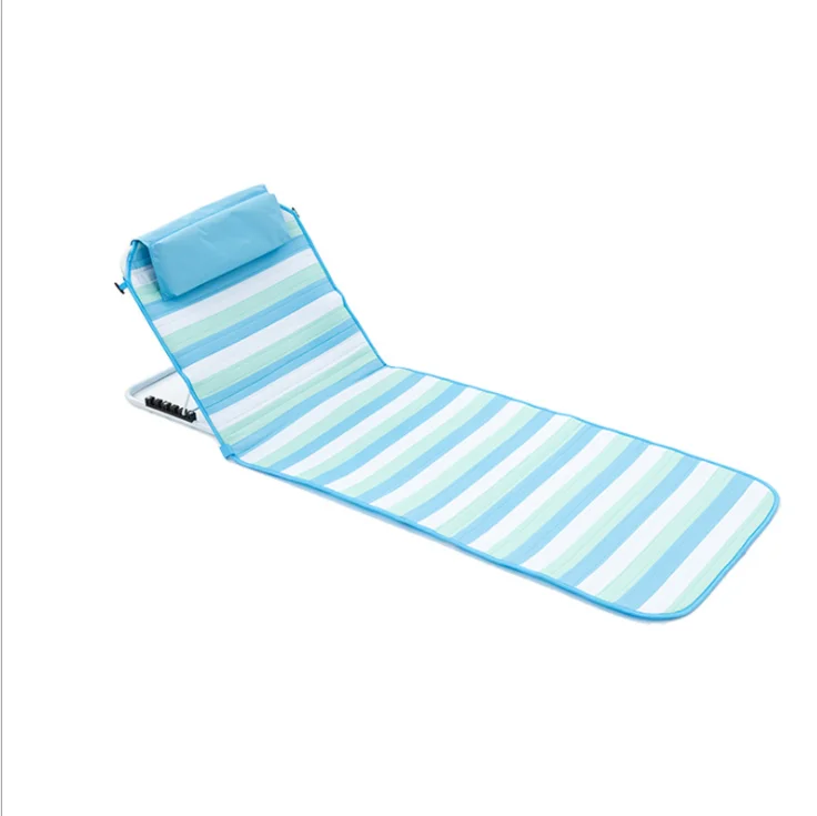 hot high quality Portable lightweight aluminium folding outdoor beach orange camping bed chair 3