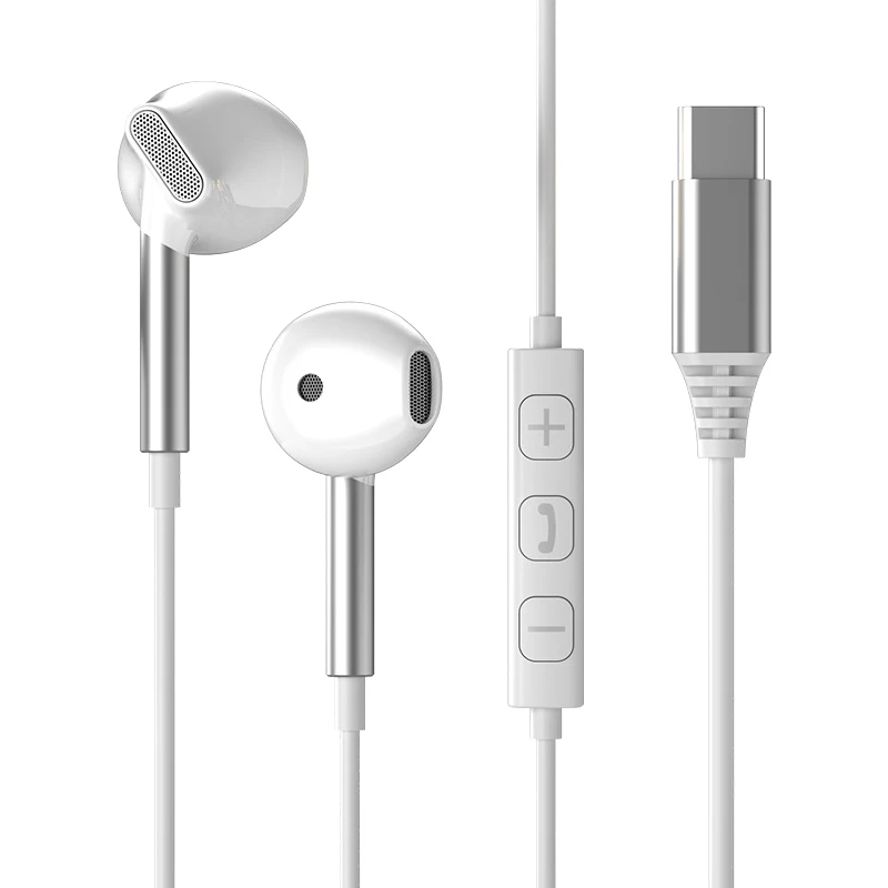 HiFi Surround Sound Wired Earphones with Mic & Volume Control, Type C & 3.5mm Options