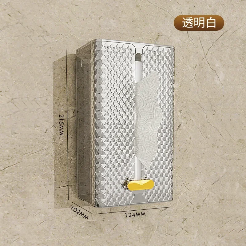 Duvara monte doku kutusu kağıt havlu tutacağı dağıtıcı raf mutfak ofis peçete konteyner ıslak mendil kağıt saklama kutusu