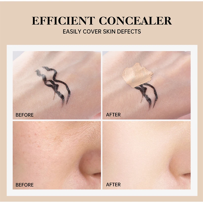 Waterproof Covering Concealer Long Lasting Liquid Shadows Not Easy Smudged Foundation Cream Multiple Colors Korean Cosmetics sponge head concealer liquid concealer waterproof concealer makeup concealer concealer foundation cream face concealer liquid eyeshadow