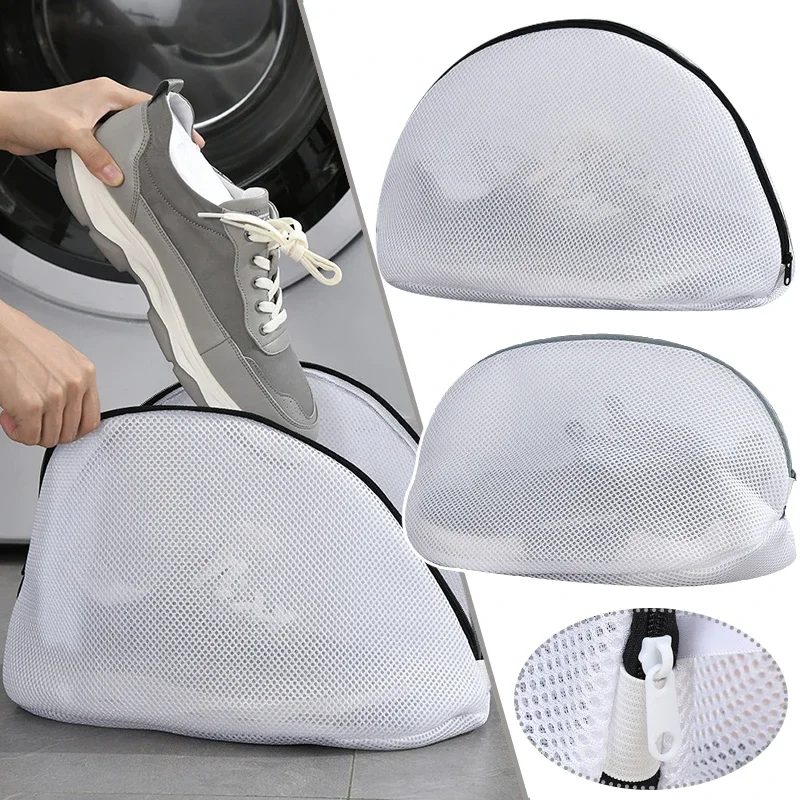 Mesh Laundry Bag Washing Machine Shoes Bag Storage Organizer