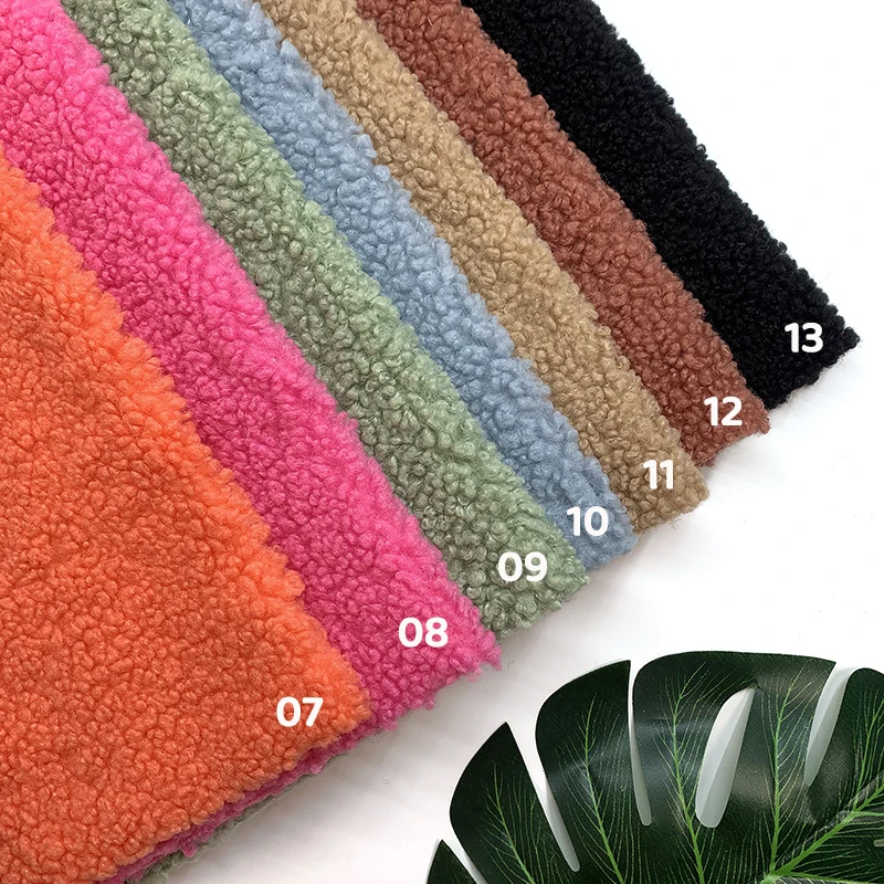 1pcs 45x50cm 테디 플러시 부드러운 세분화 된 플러시에 대한 새로운 패브릭 DIY 수제 재료 의류 장난감 양고기 양모 패브릭 무료 배송