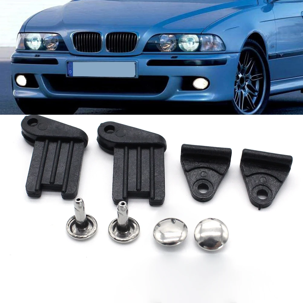 후면 유리 차양 선블라인드 수리 키트, 창문 커튼 선 쉐이드 블라인드 클립 브래킷 세트, BMW E39 E46 3 5 7 시리즈용 M5, 2 세트