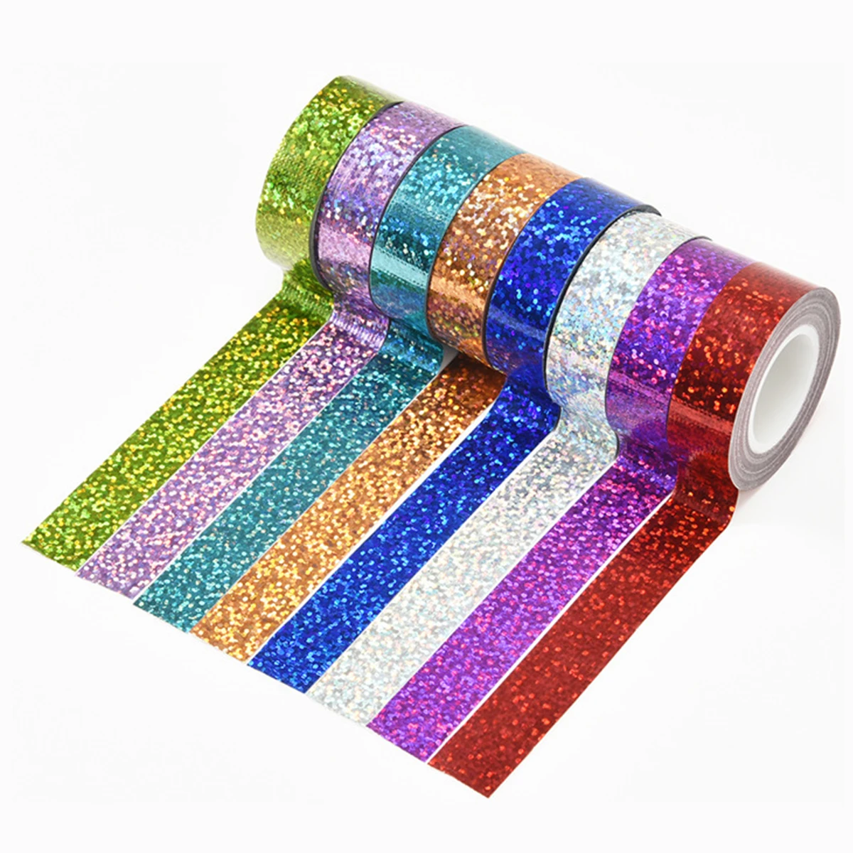 Shiny Decorative Washi Tape for DIY Scrapbooking and Stationery Projects