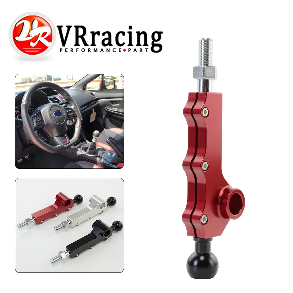 VR-For 2008-2014 Subaru WRX Legacy Outback Legacy Forester Double Adjustable Short Throw Shifter Customizable Three Bolts
