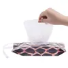 Hot Sale Wet Wipes Pouch EVA Tissue Carrying Case Refillable Reusable Wet Wipe Bag Flip Cover Snap-Strap Stroller Accessories 6