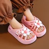 2024 New Children's Slippers Summer Girls and Boys Bathroom Home Anti slip Beach Shoes Soft Soled Baby Sandals 5
