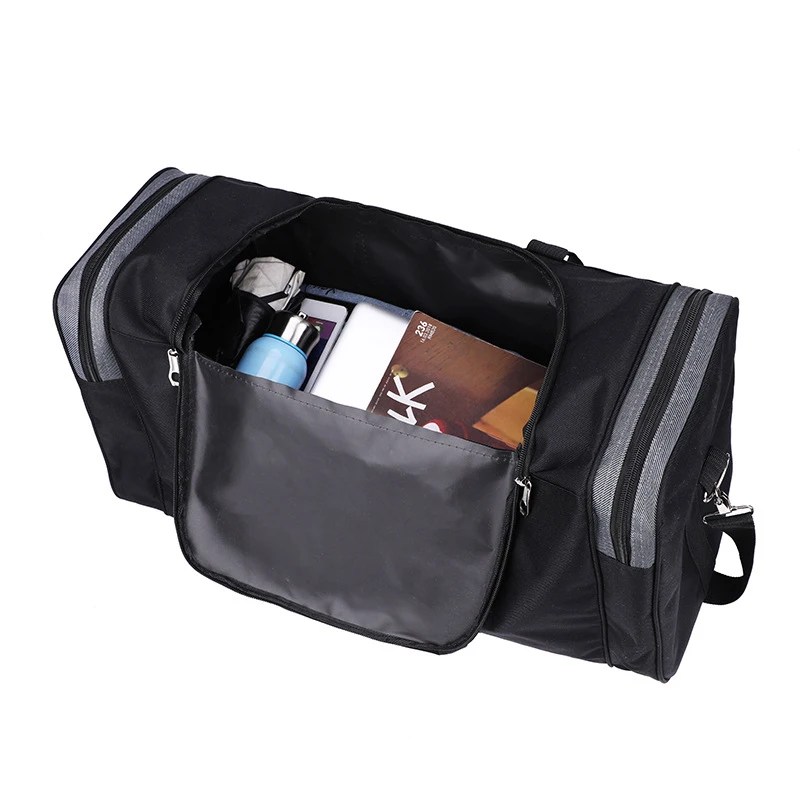 Large Capacity Foldable Portable Travel Bag For Male Female Students Short Distance Luggage Water Proof Black Grey Khaki Package