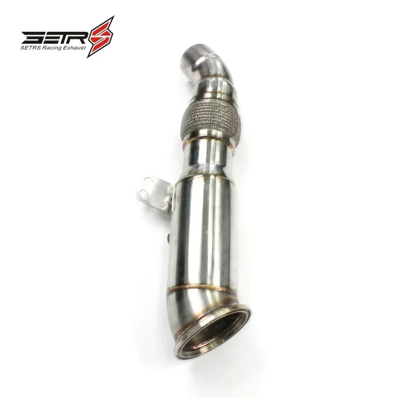 Section High flow Pipes branch downpipe Exhaust Pipe with catalystfor M140 B58