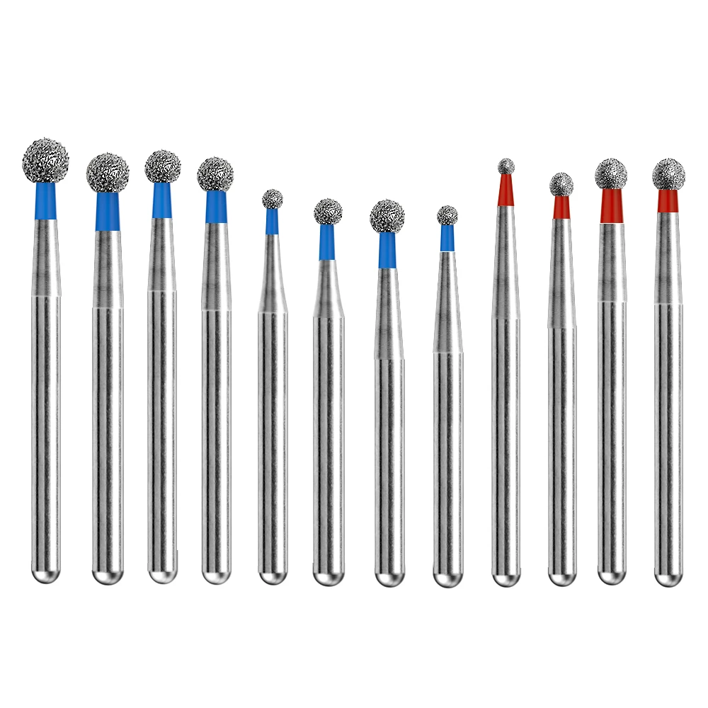 

BR Type Dental Diamond Burs Drill Ball Round Type FG 1.6mm for High Speed Handpiece Polishing Teeth Stainless Steel